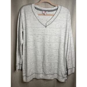 The Oprah Magazine Collection For Talbots- Women’s Medium -Gray V-Neck Pullover